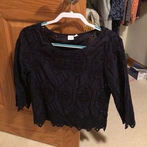 Gap Blue Blouse Size S